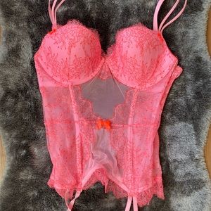 NWT Vintage VS Bustier with garters